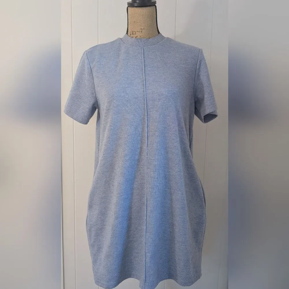 Steve Madden Women's Sky Blue Crewneck Dress